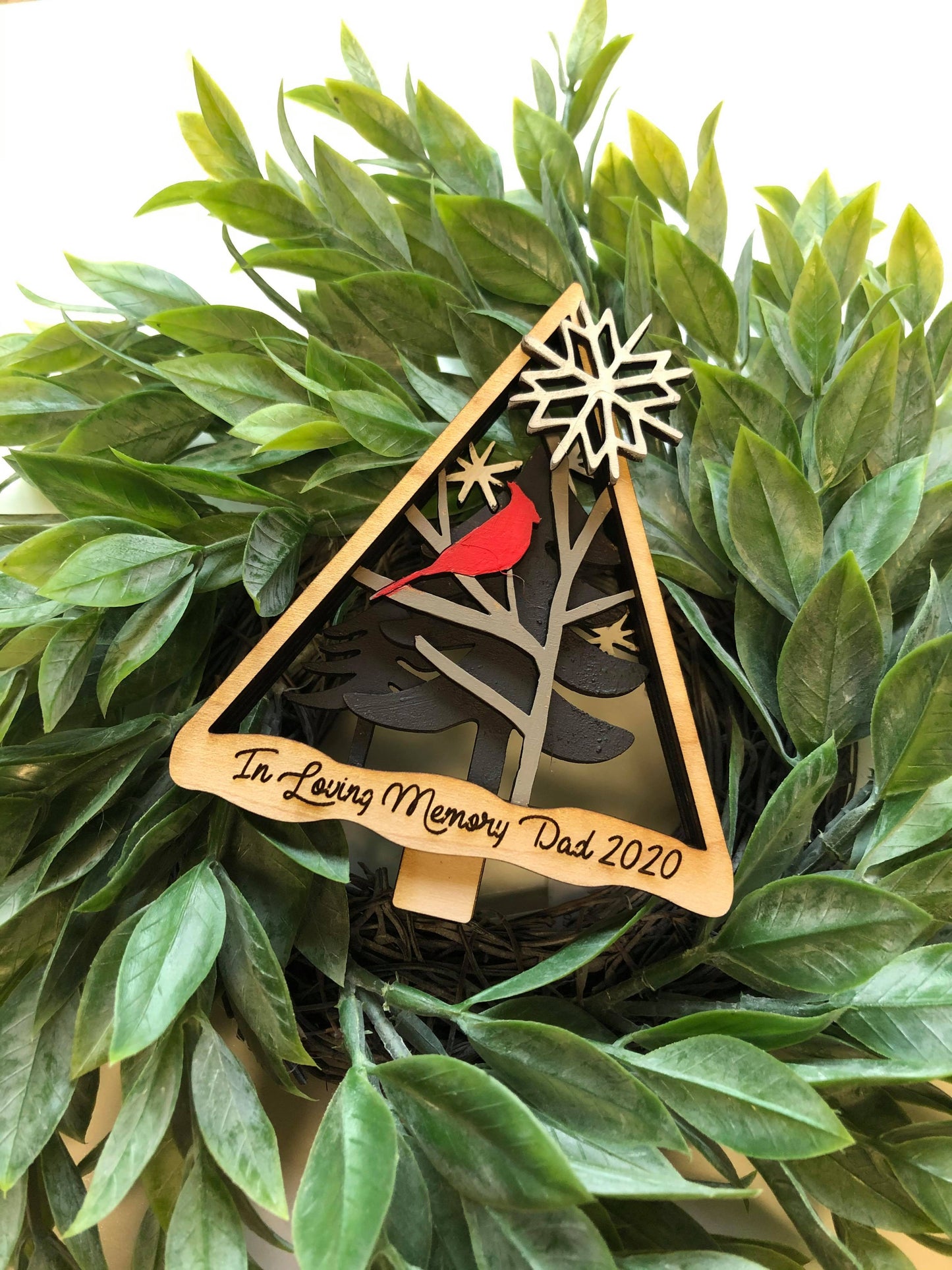 In Loving Memory Cardinal Ornament