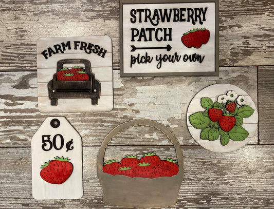 Strawberry Tiered Tray DIY Kit
