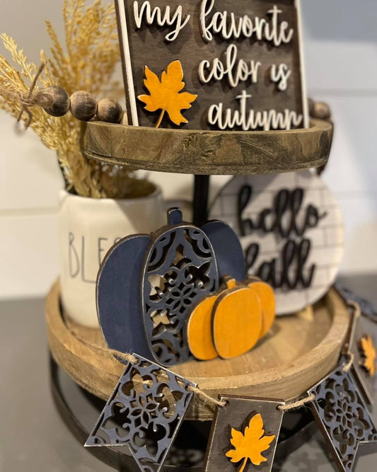 Autumn Tiered Tray DIY Kit