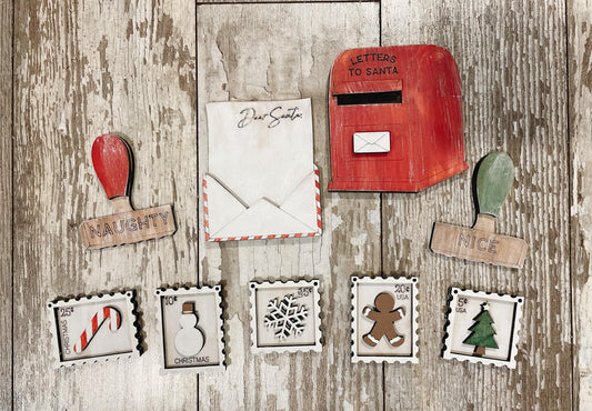 Christmas Stamps Tiered Tray DIY Kit