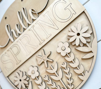 Hello Spring Door Hanger DIY Kit
