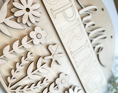 Hello Spring Door Hanger DIY Kit