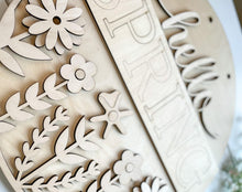 Load image into Gallery viewer, Hello Spring Door Hanger
