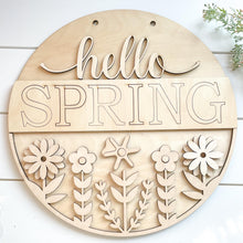 Load image into Gallery viewer, Hello Spring Door Hanger
