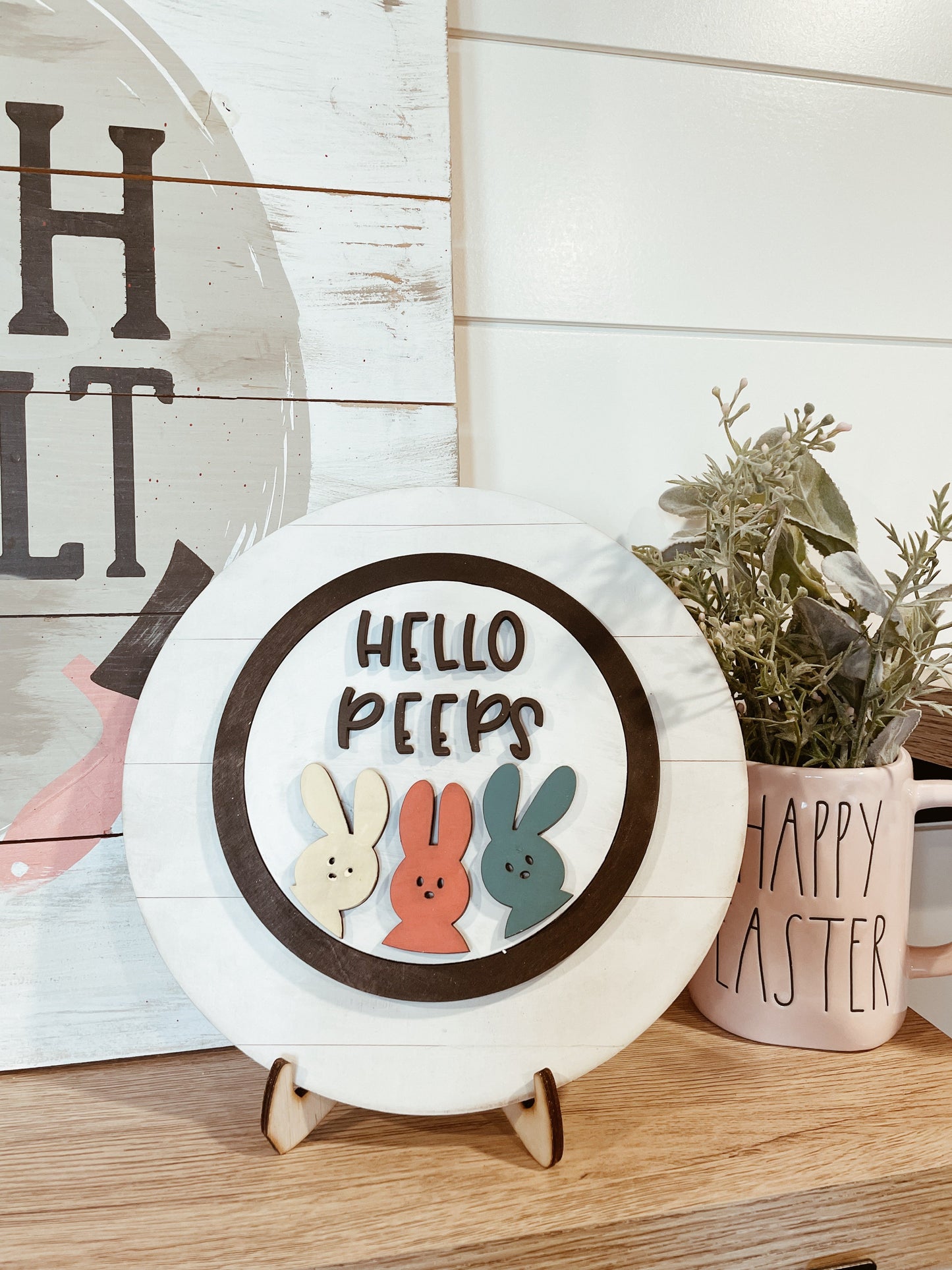 Circle DIY Shiplap Interchangeable Base and Stand