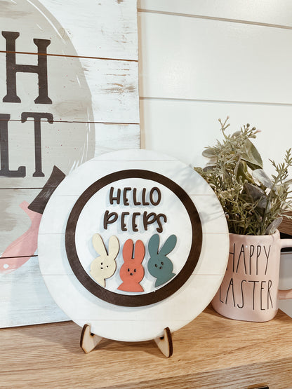 Circle DIY Shiplap Interchangeable Base and Stand