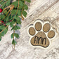 Puppy Paw Personalized Ornament