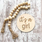 It’s A Girl Wood Sign