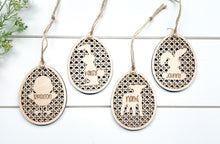 Load image into Gallery viewer, Personalized Rattan Easter Basket Tags
