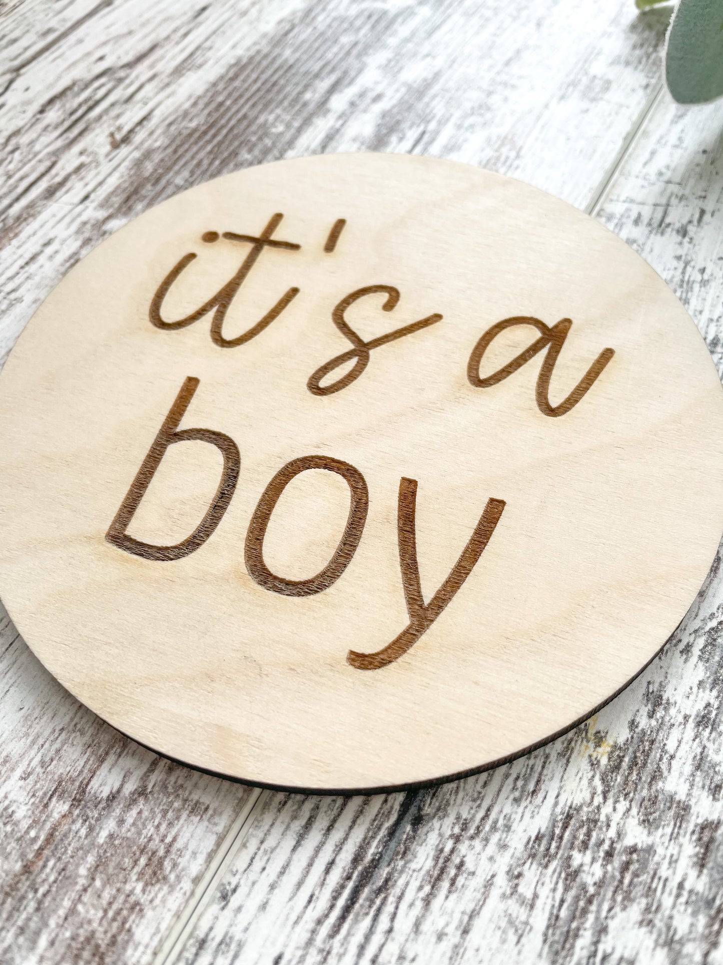 It’s A Boy Wood Sign