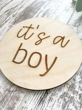 Load image into Gallery viewer, It’s A Boy Wood Sign
