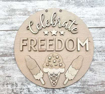 Celebrate Freedom 4th of July Door Hanger Kit