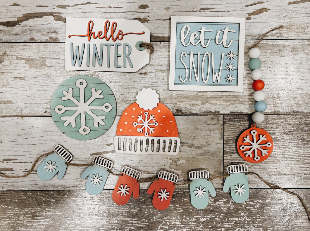 Let it Snow Tiered Tray DIY Kit
