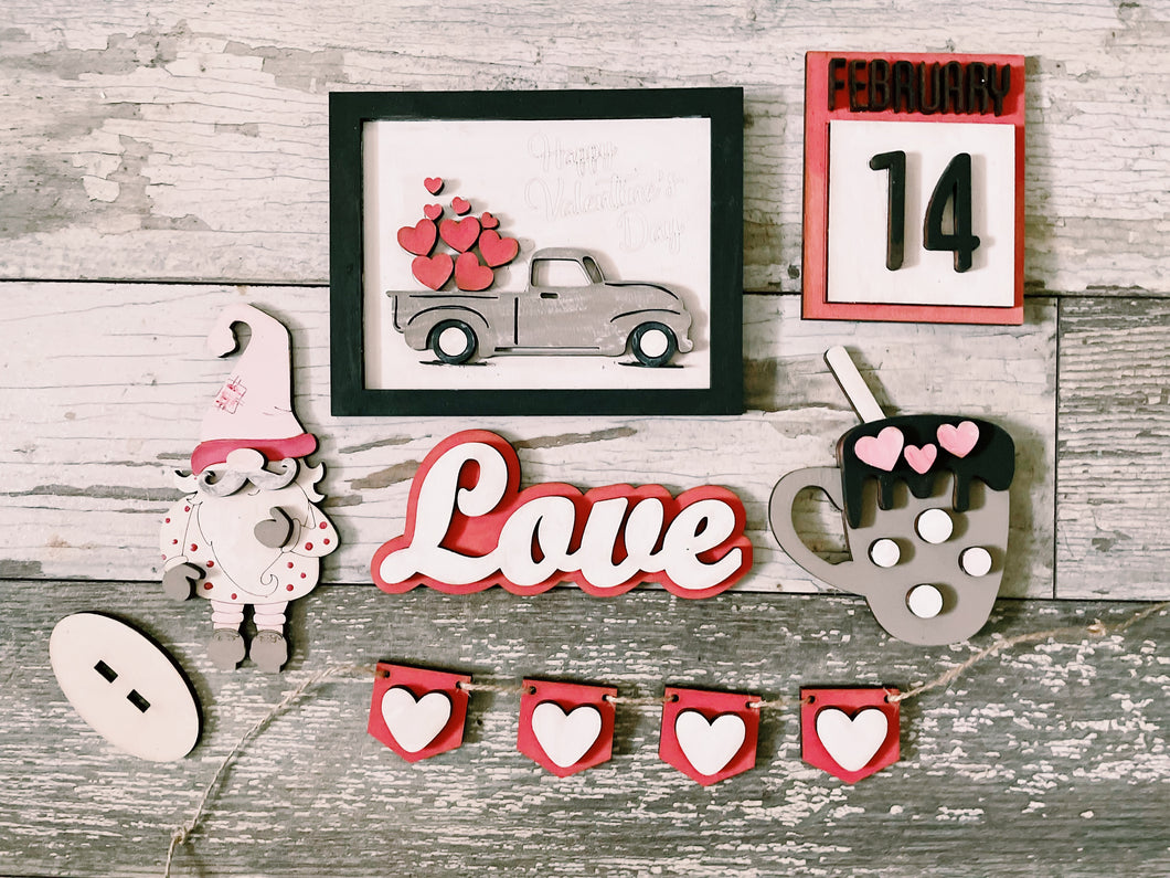 Valentine’s Day Gnome Tiered Tray Kit