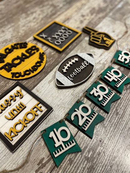 Football Tiered Tray DIY Kit