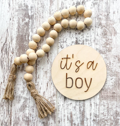 It’s A Boy Wood Sign