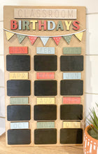 Load image into Gallery viewer, Classroom Birthdays Chalkboard Sign
