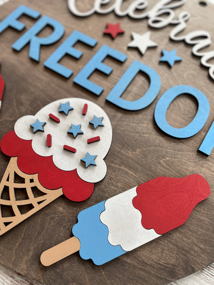 Celebrate Freedom 4th of July Door Hanger Kit