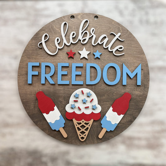 Celebrate Freedom 4th of July Door Hanger Kit