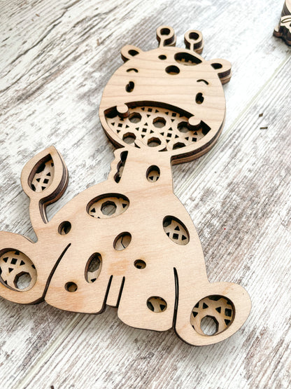 Rattan Safari Animals