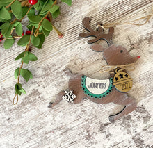 Load image into Gallery viewer, Personalized Reindeer Ornament
