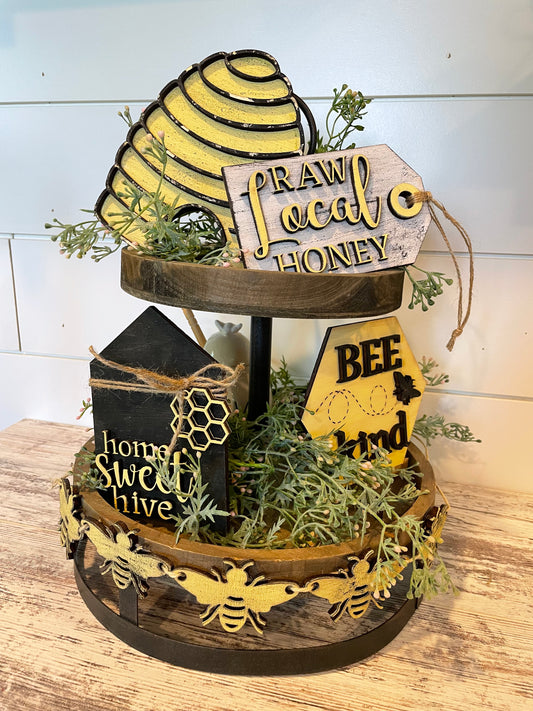 Bee Kind Tiered Tray DIY Kit