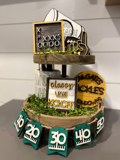 Football Tiered Tray DIY Kit