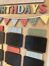 Load image into Gallery viewer, Classroom Birthdays Chalkboard Sign
