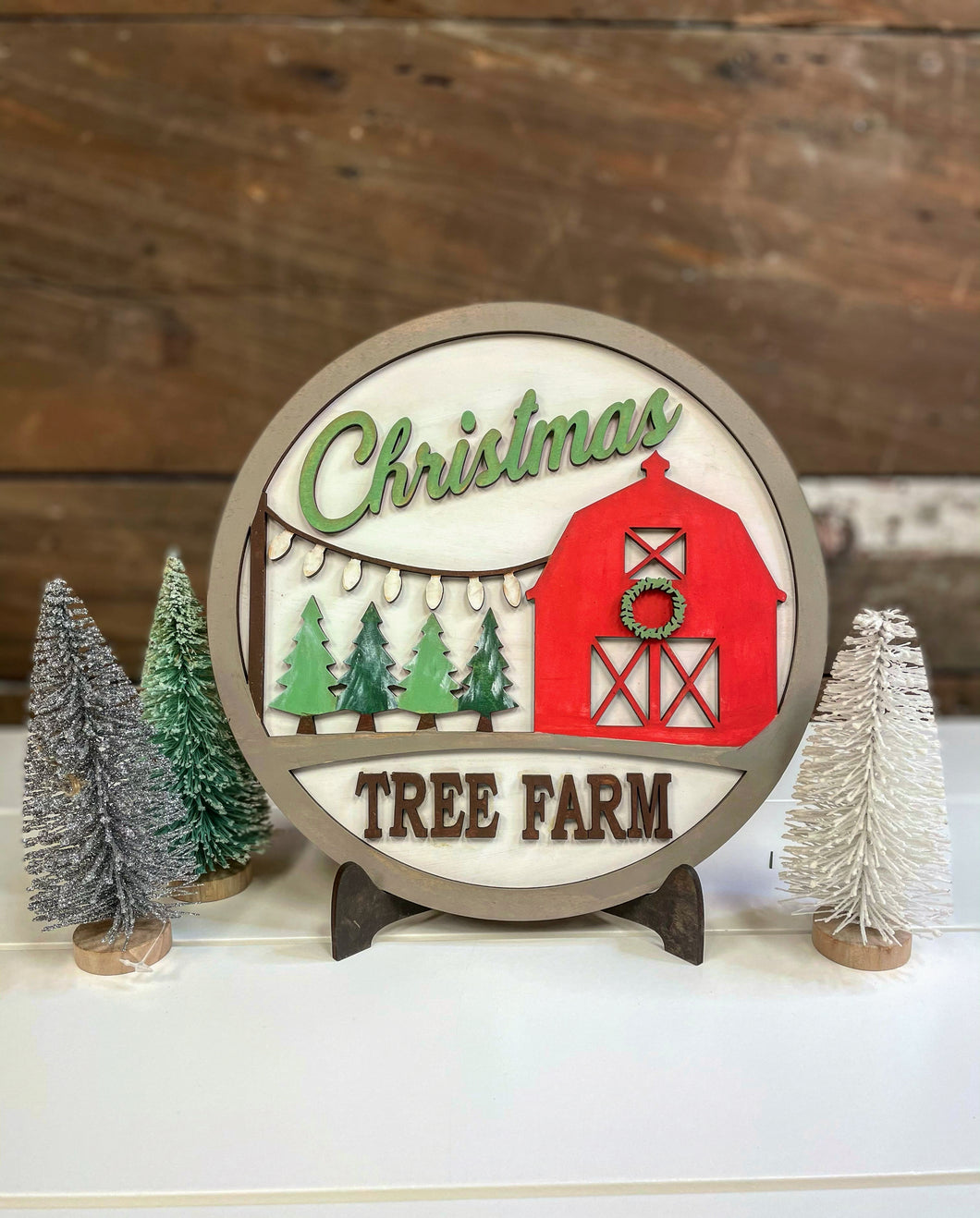 Christmas Tree Farm Sign and Stand