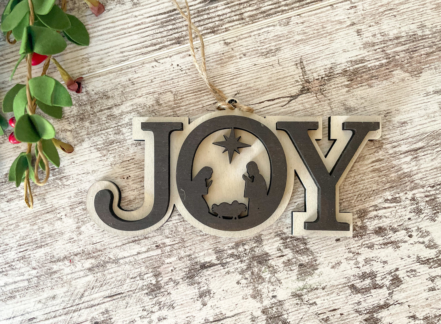 Joy Nativity Ornament