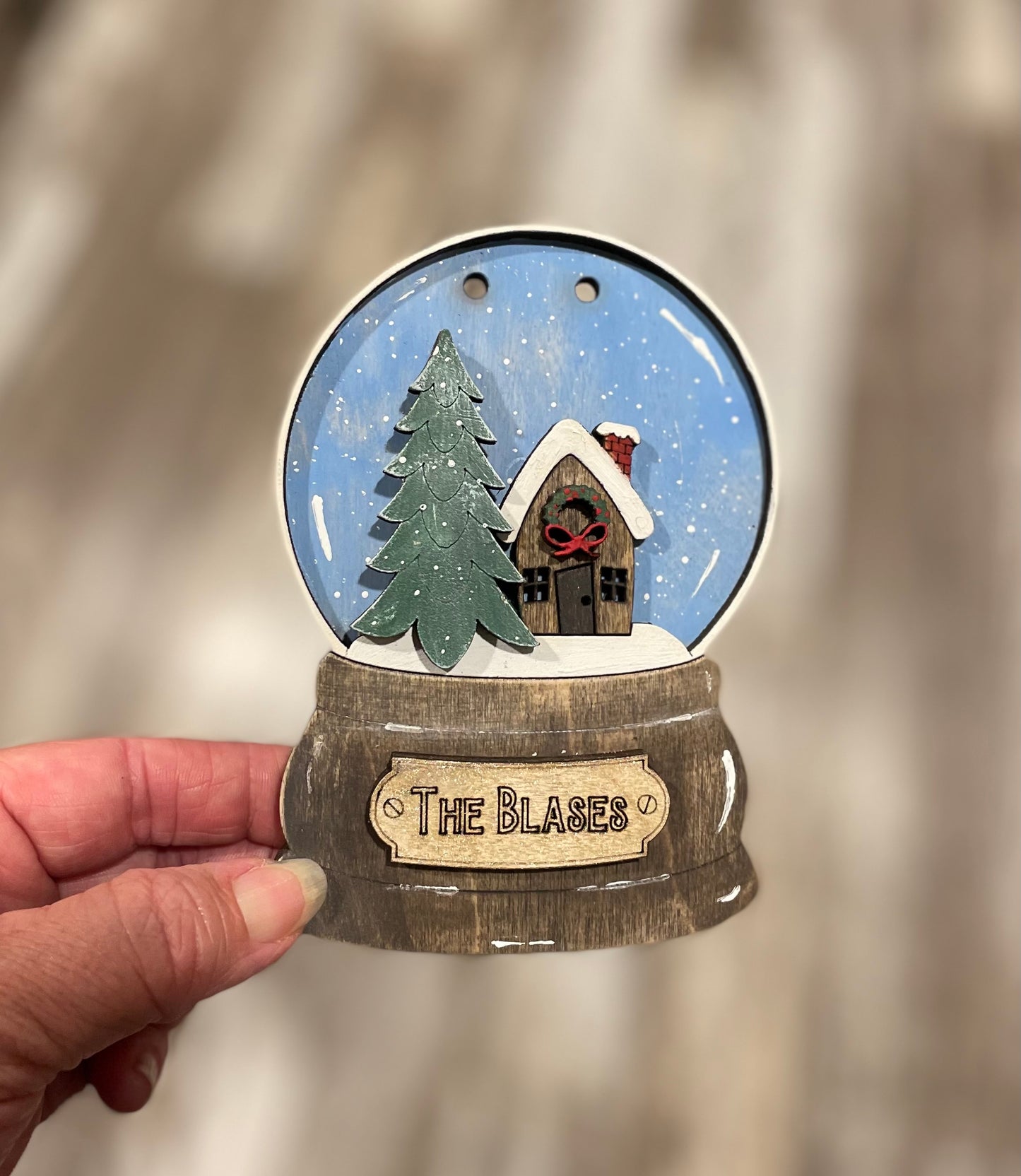 Snowglobe Personalized Ornament