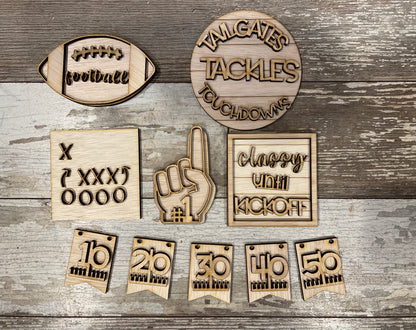 Football Tiered Tray DIY Kit