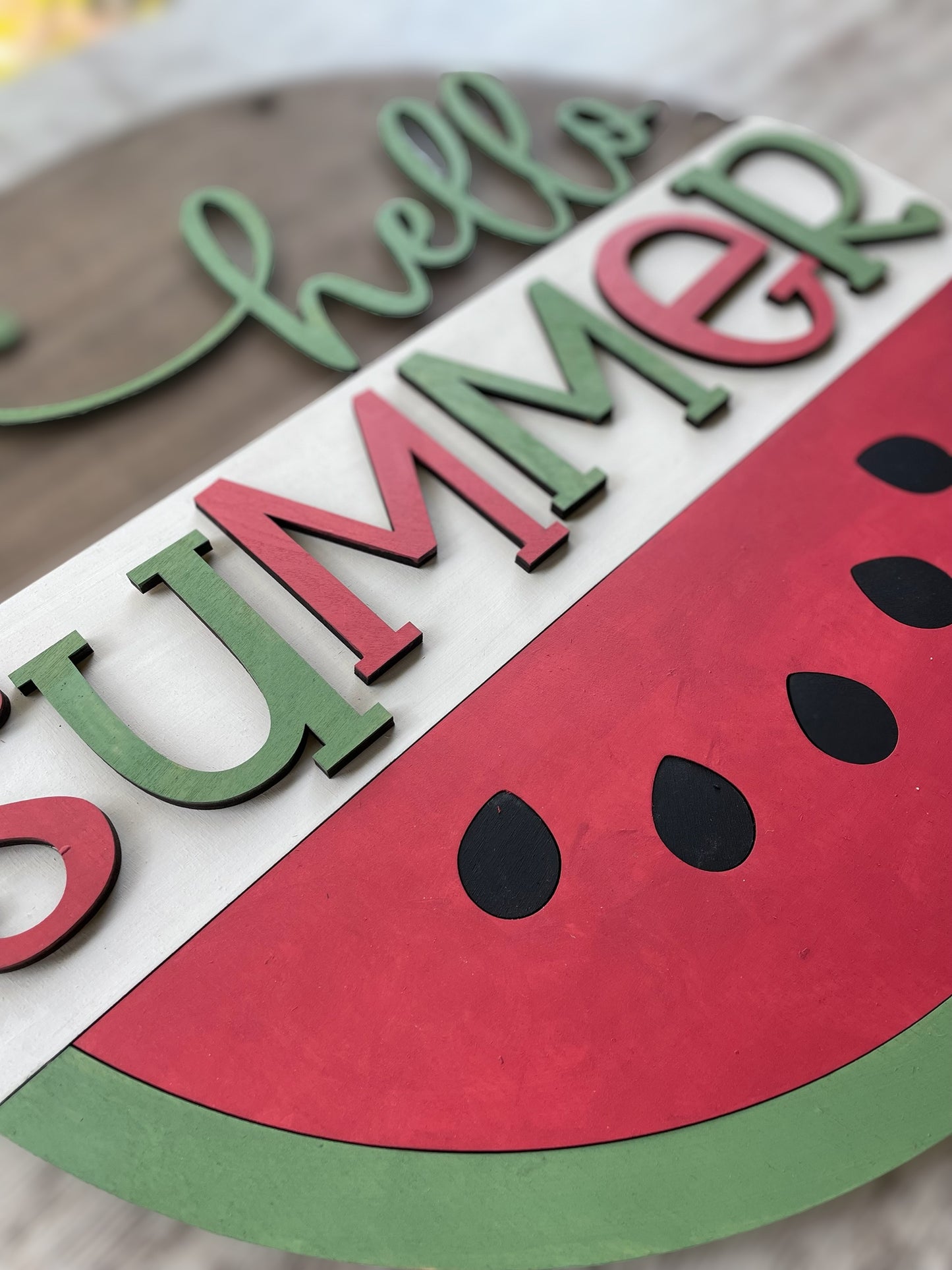 Hello Summer Watermelon Door Hanger DIY Kit