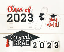 Load image into Gallery viewer, PAINTED Graduation Tiered Tray Set
