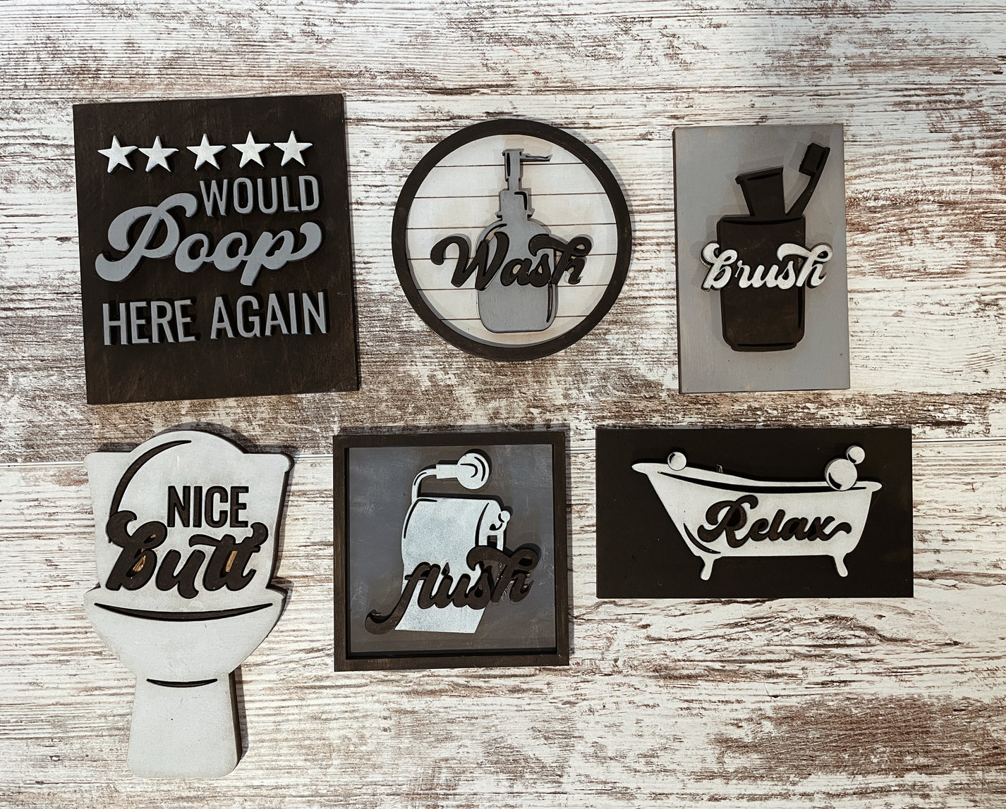 Bathroom Tiered Tray DIY Kit A Pinch of Salt