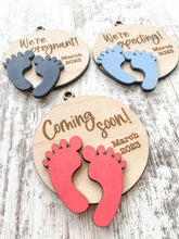 Load image into Gallery viewer, Pregnancy Announcement Ornaments
