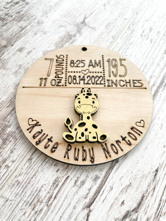 Baby Announcement Ornament