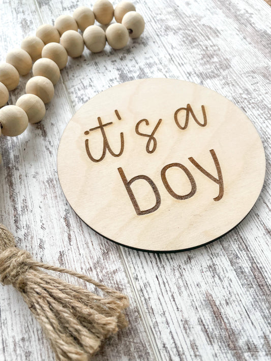 It’s A Boy Wood Sign