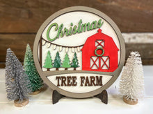 Load image into Gallery viewer, Christmas Tree Farm Sign and Stand
