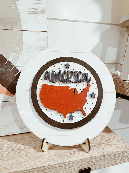 Circle DIY Shiplap Interchangeable Base and Stand