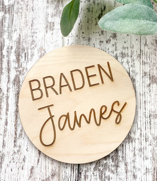 Personalized Name Wood Sign