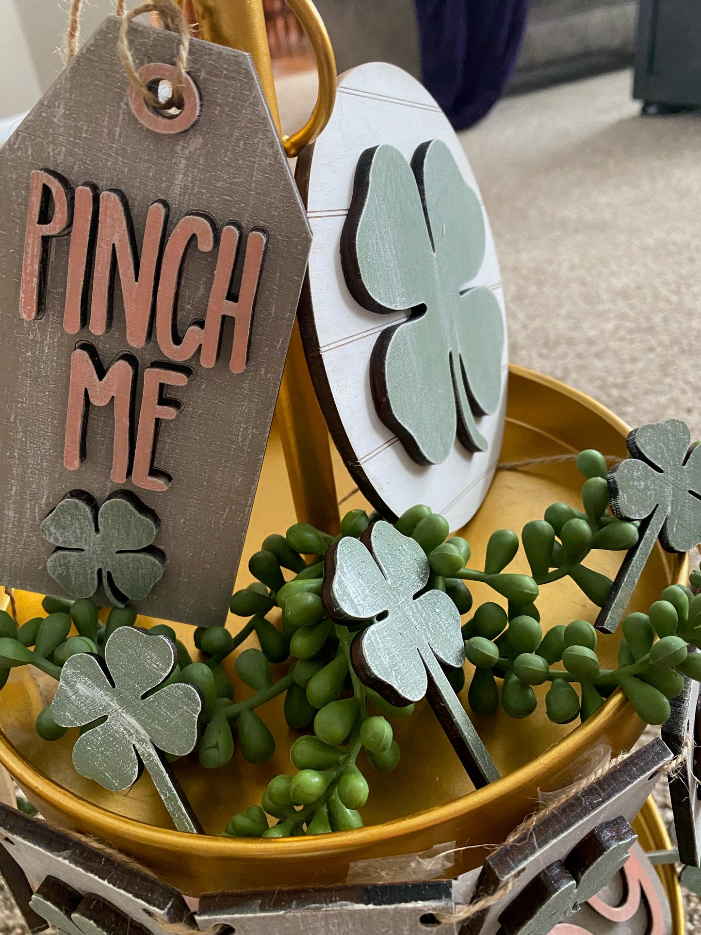 St Patrick's Day Lucky Tiered Tray DIY Kit