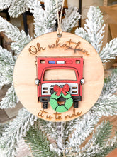 Load image into Gallery viewer, Oh What Fun Ambulance Ornament
